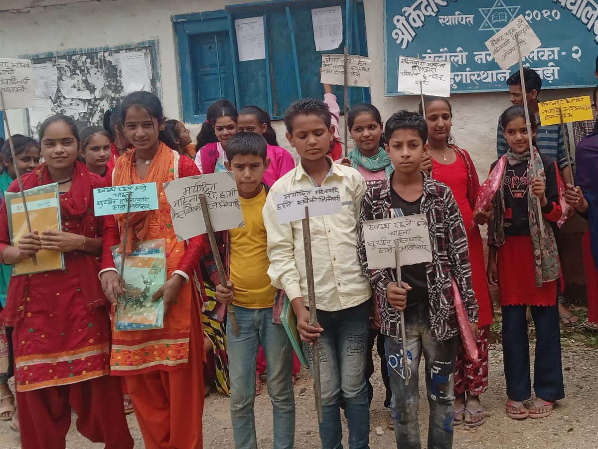 अन्तर्राष्ट्रिय महिनावारी सरसफाई दिवस बैतडीमा पनि मनाइयो 